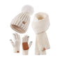 Knitted Hat Scarf Touch Screen Gloves