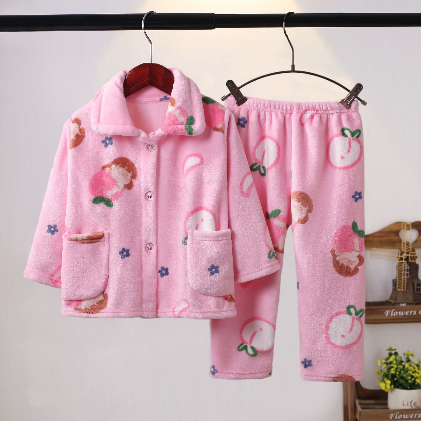 Flannel Cute Kawaii Cartoon nightsuit