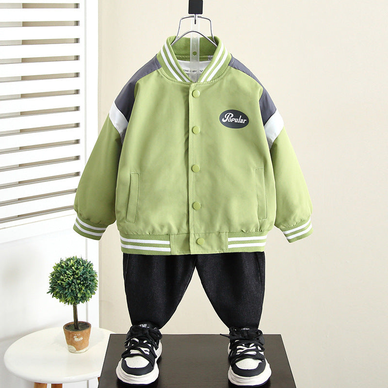 Fashion Boy Baseball Uniform Jacket