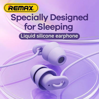 Remax Soft Sleep Earphones Wired Noise Cancelling In-Ear Anti-noise Type C 3.5mm