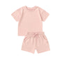 Short Sleeve Baby Organic Cotton Shorts Suit