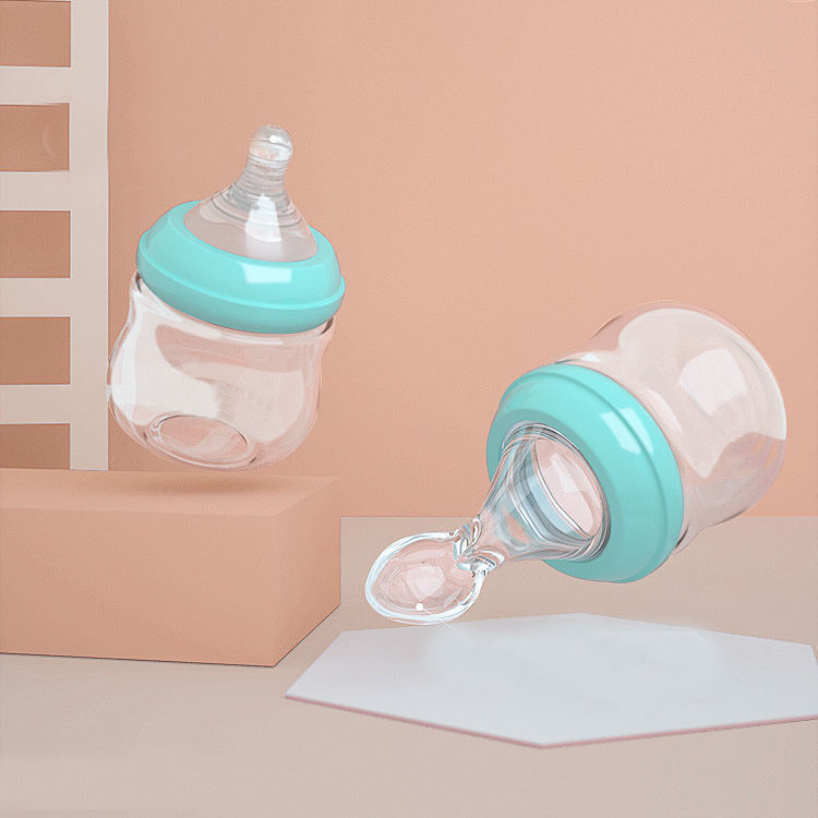 Baby Feeding Spoon Borosilicate Glass Bottle