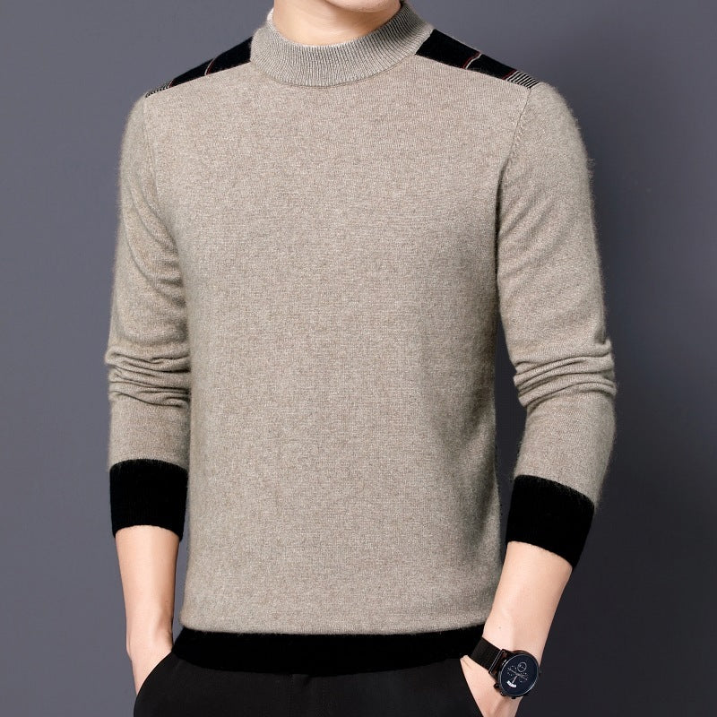 Long-sleeved Mock Neck Sweater