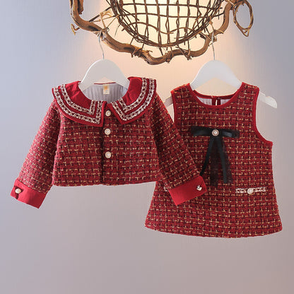 Girls' Classic Style Fashionable Princess Two-piece Set