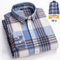 Mens Retro Plaid Long Sleeve Shirt