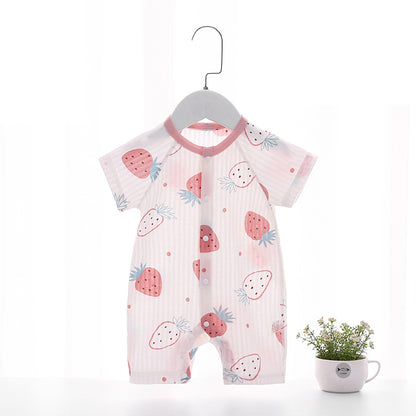 Baby Romper Cotton Short Sleeve Air Conditioning Suit