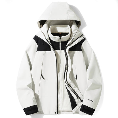 Unisex Detachable Liner Outdoor Windproof Jacket