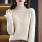 Turtleneck Pullover Women's Solid Color Loose Bottoming Sweater