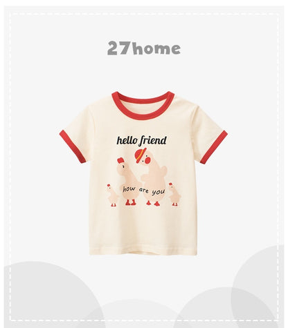 Kids Korean-style Short-sleeved T-shirt