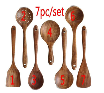 Kitchenware Set Household Non-stick Cookware Wooden Spoon