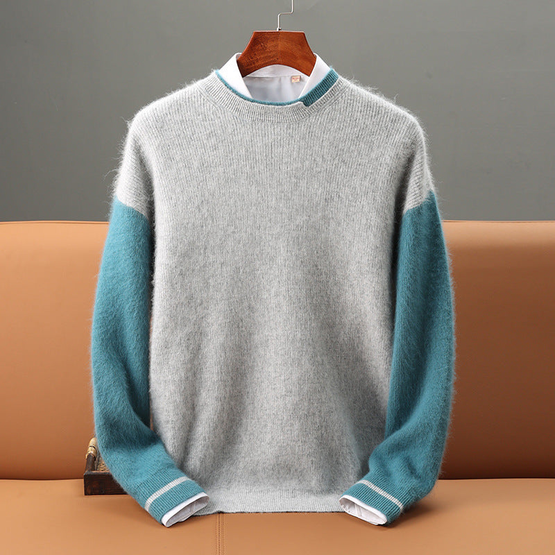 Men's Round Neck Thickened mink