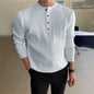 Men's Half-high Collar Button Sweater