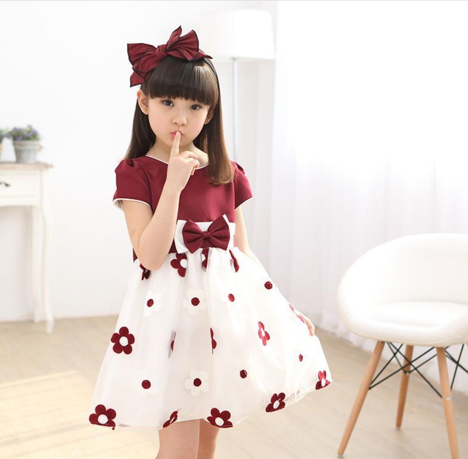 Girl Sun Flower Net Gauze Dress