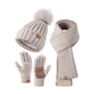 Knitted Hat Scarf Touch Screen Gloves