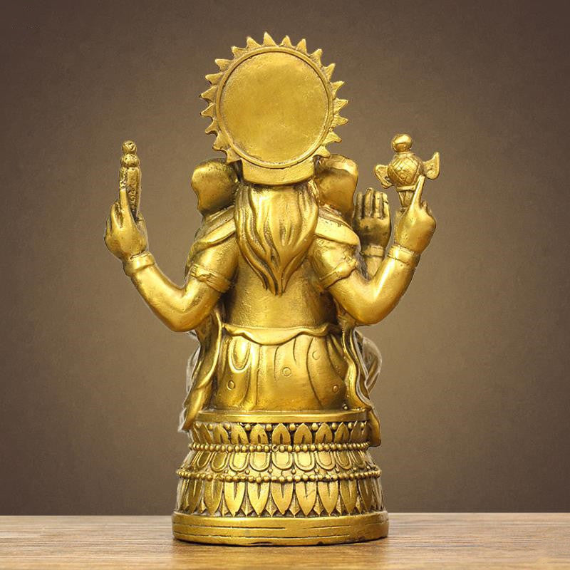 Bronze Trunk Ganapathy God Ornament