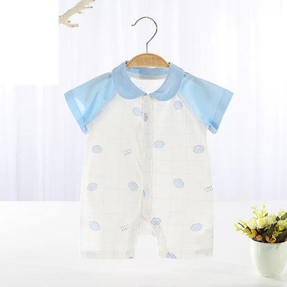 Baby Romper Cotton Short Sleeve Air Conditioning Suit