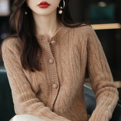 Outer Wear Loose Short Wool Tops Thick Sweater