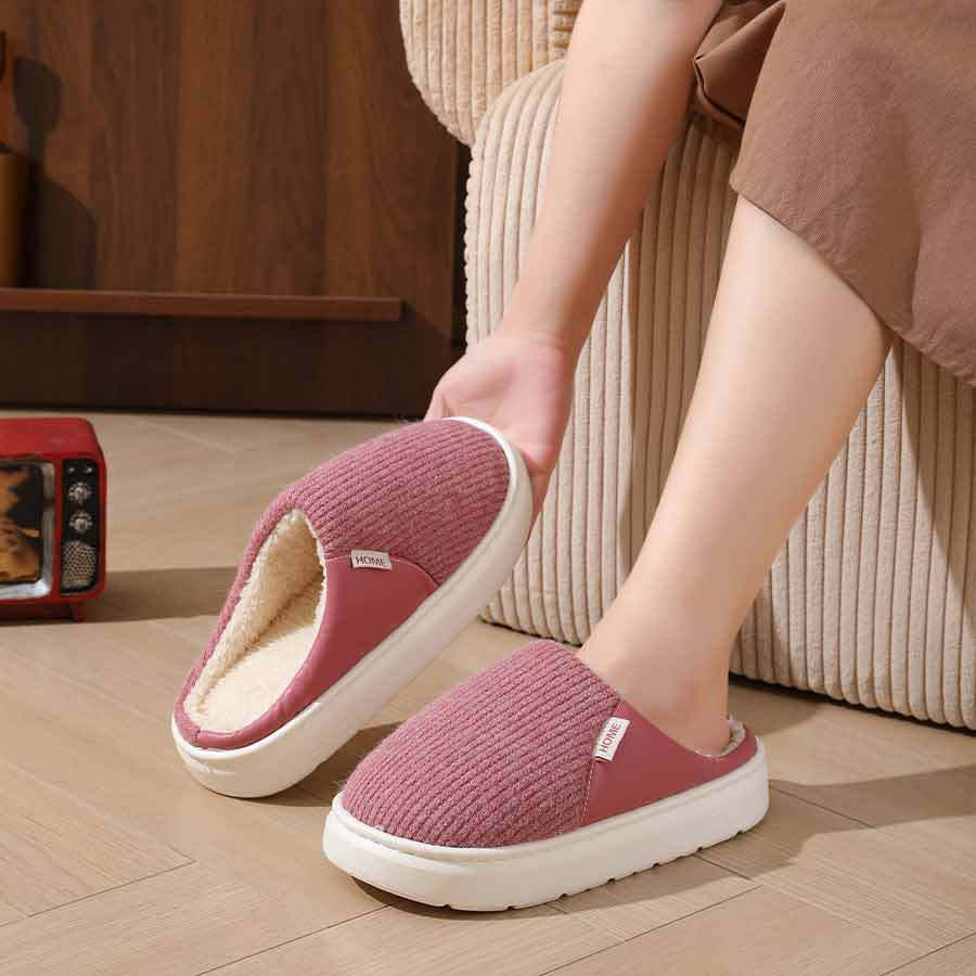 Winter Warm Plush Home Slippers