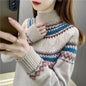 Womens Pullover Mock Neck Sweater