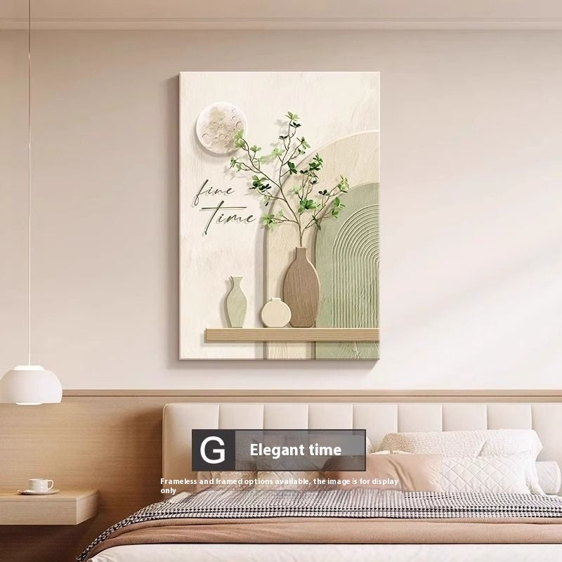 Decorative Painting Cream Style Abstract Line Character Mural