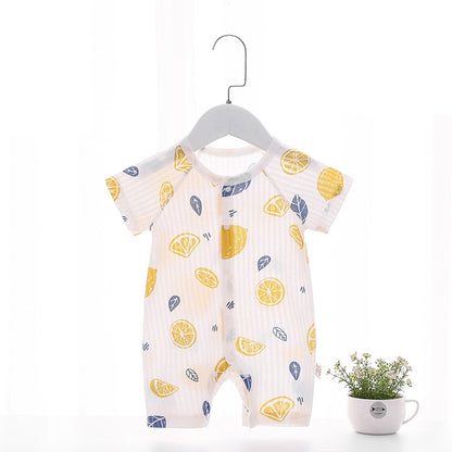 Baby Romper Cotton Short Sleeve Air Conditioning Suit