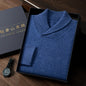 Mens Cashmere Lapel Sweater