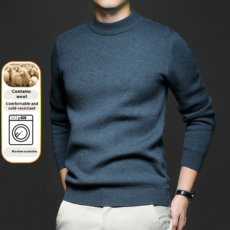 Men's Sweater Knitted Long Sleeve High neck