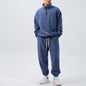 Men's Wide Fleece Long Sleeve Sweatshirt Sweatpants