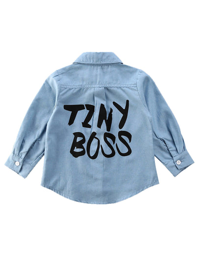 Children's TINY Letter Coat Shirt