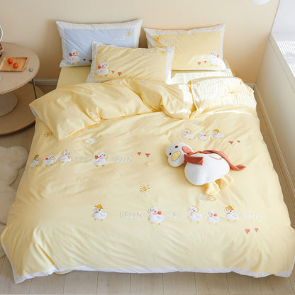 Pure Cotton Duvet Cover Girl Heart Bedding