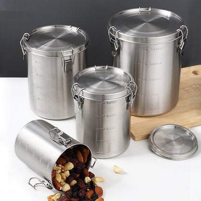 Stainless Steel Kitchen Storage Sealed Cans