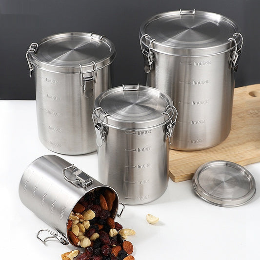 Stainless Steel Kitchen Storage Sealed Cans