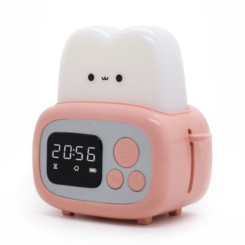 Time Bread Machine Night Light Student Learning Timer Alarm Clock