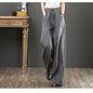 Linen Fabric Women's Wide-leg Pants Casual Yoga