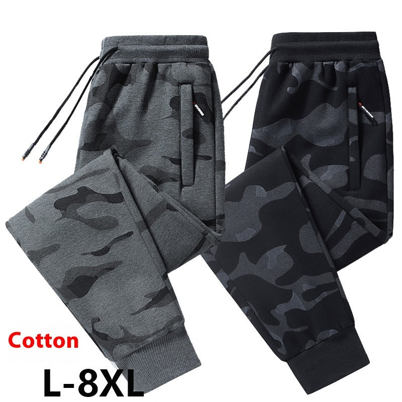 Men's Cotton Pants Plus-sized Ankle Banded Pants