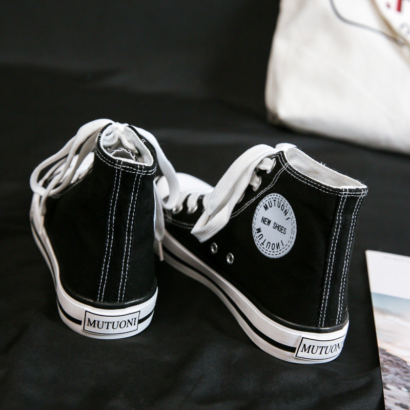 Women's Fashion High-top Canvas Shoes