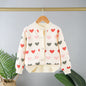 Girls Fashion Personality Rhombus Cardigan Coat