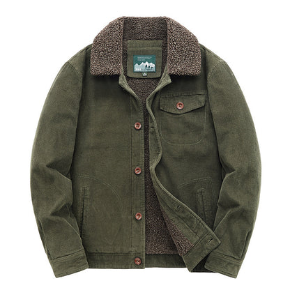 Mens Retro Corduroy Jacket