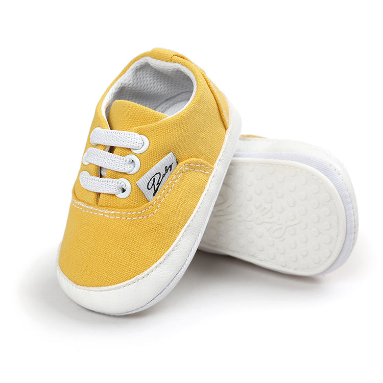 Childrens Elastic Band Canvas Shoes Non-slip Gommino