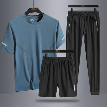 Men's Sports Three-piece Thin Breathable