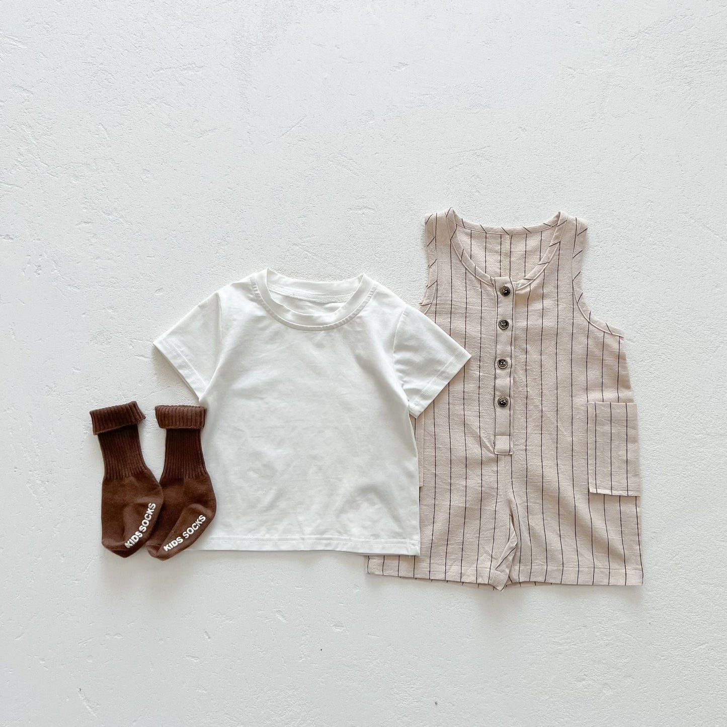 Baby Short Sleeve Jacket Two-piece Bib Suit