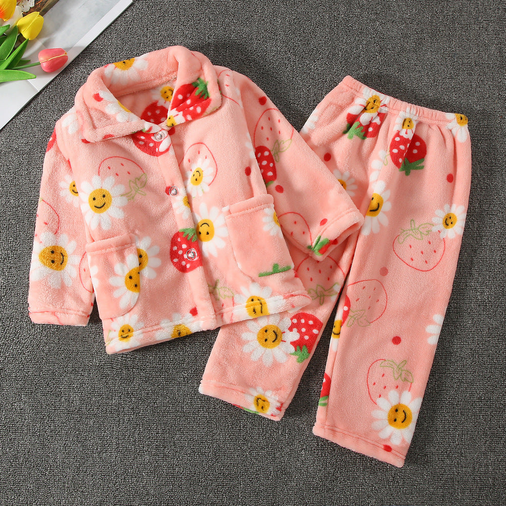 Flannel Cute Kawaii Cartoon nightsuit