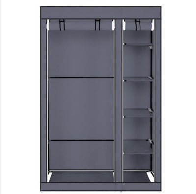 Non Woven Shoe Cabinet With 10 Layers Widened - Gray