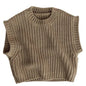 Children's Stripe Thickened Wool Vest Pullover Sweater