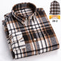 Mens Retro Plaid Long Sleeve Shirt