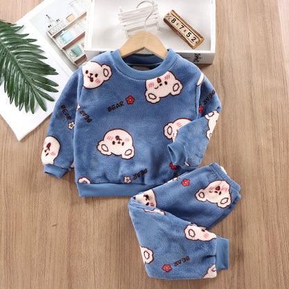 Childrens Cotton Padded Thickened Home Wear