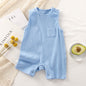 Baby Solid Color Breathable Cotton Jumpsuits