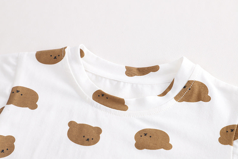 Kids Bear Brother Short Sleeve Strap