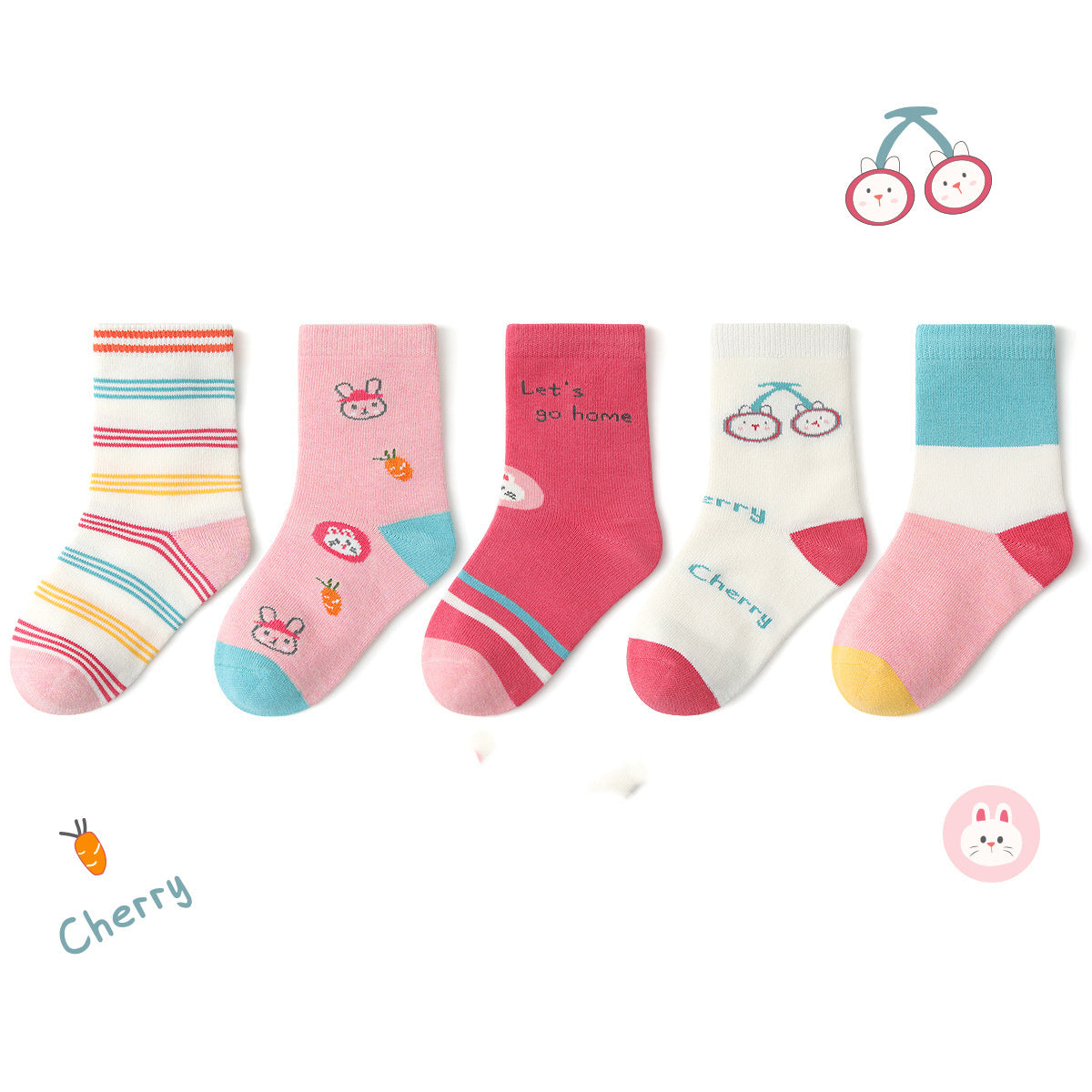 Winter Kids Children's Cotton Socks In The Tube