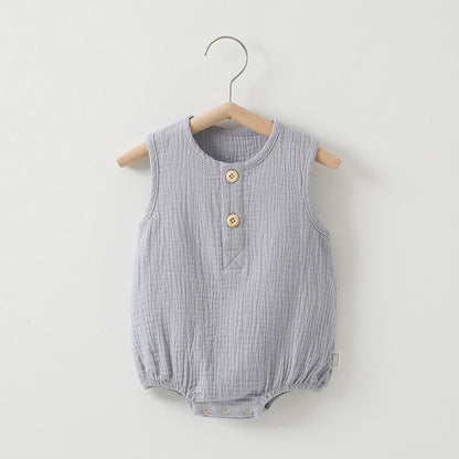 Baby Summer Thin Cotton Gauze Romper